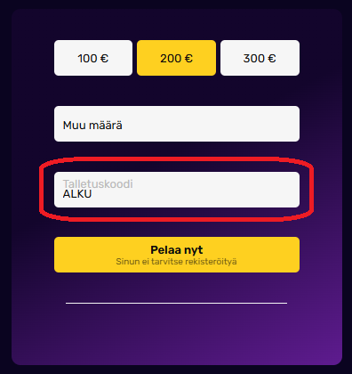 Mihin Muhkee bonuskoodi syötetään