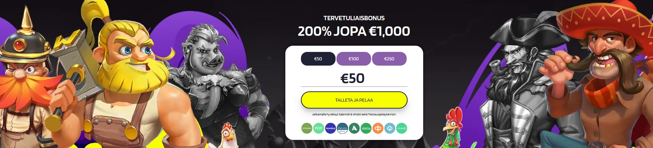 Tyypillinen Brite casino bonus