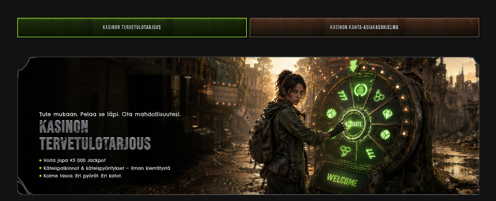 Cyber City Casino bonus