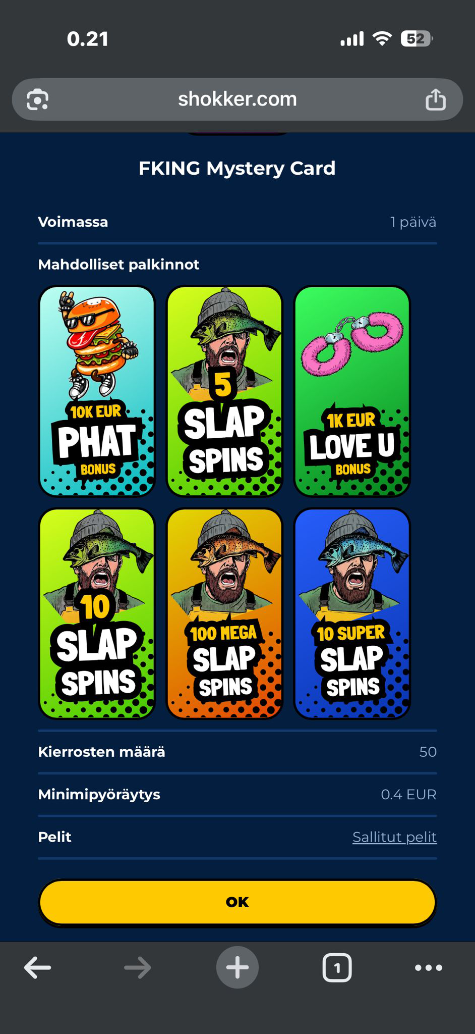 Fking Mystery Card