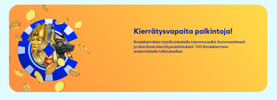 Kierrätysvapaat ilmaiskierrokset vaativat usein talletuksen, no deposit -versiona ne ovat harvinaisia
