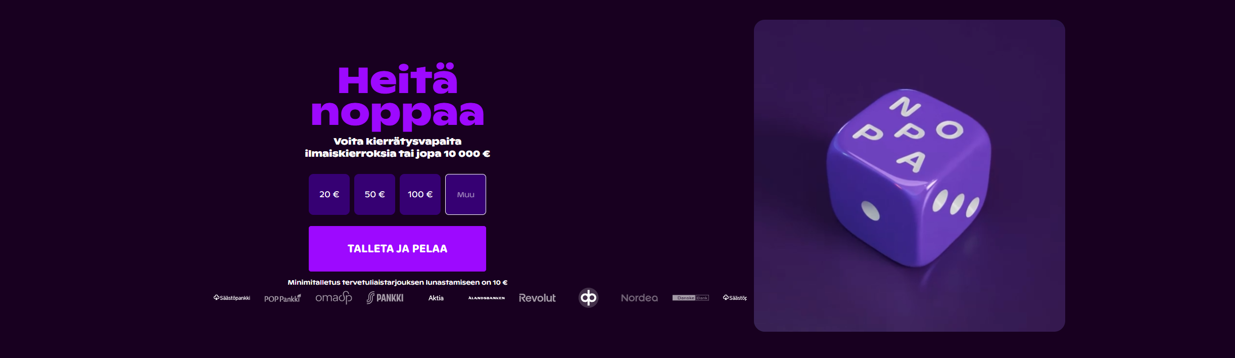 Noppa Kasino on paras kasino ilman kierrätystä ja rekisteröitymistä 