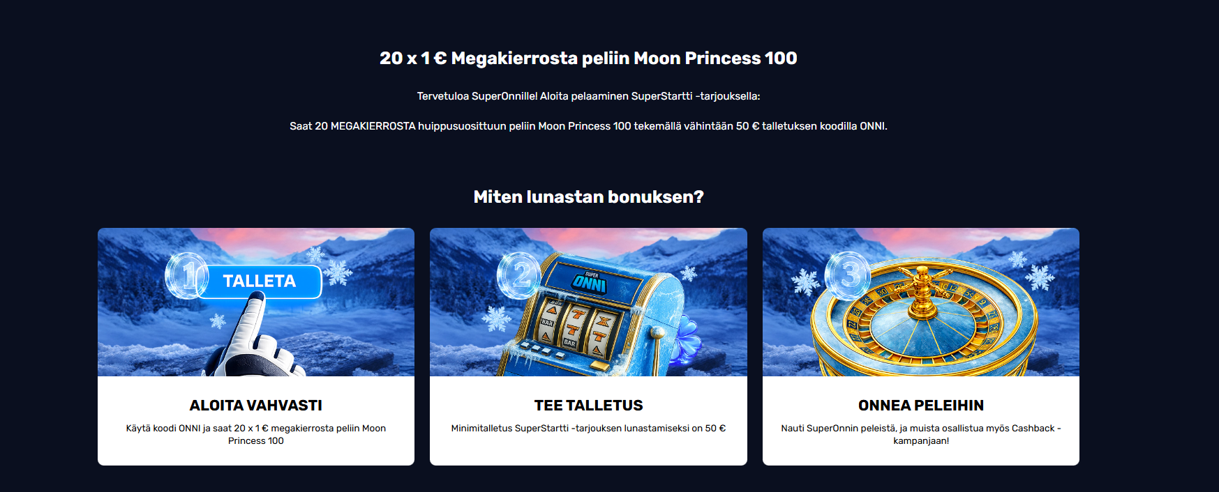 Super Onni Casino bonus