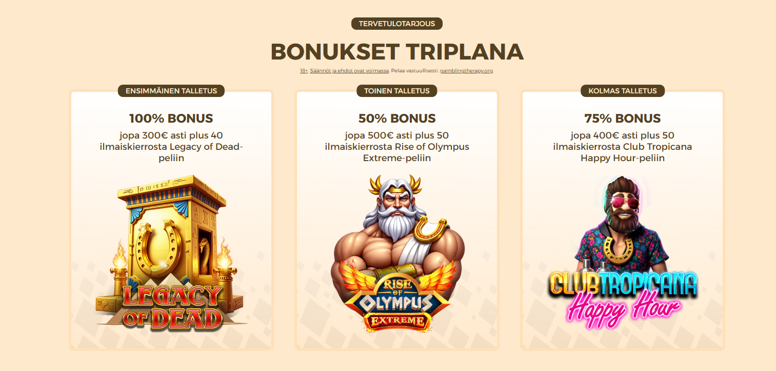 Tuuri Casino bonus