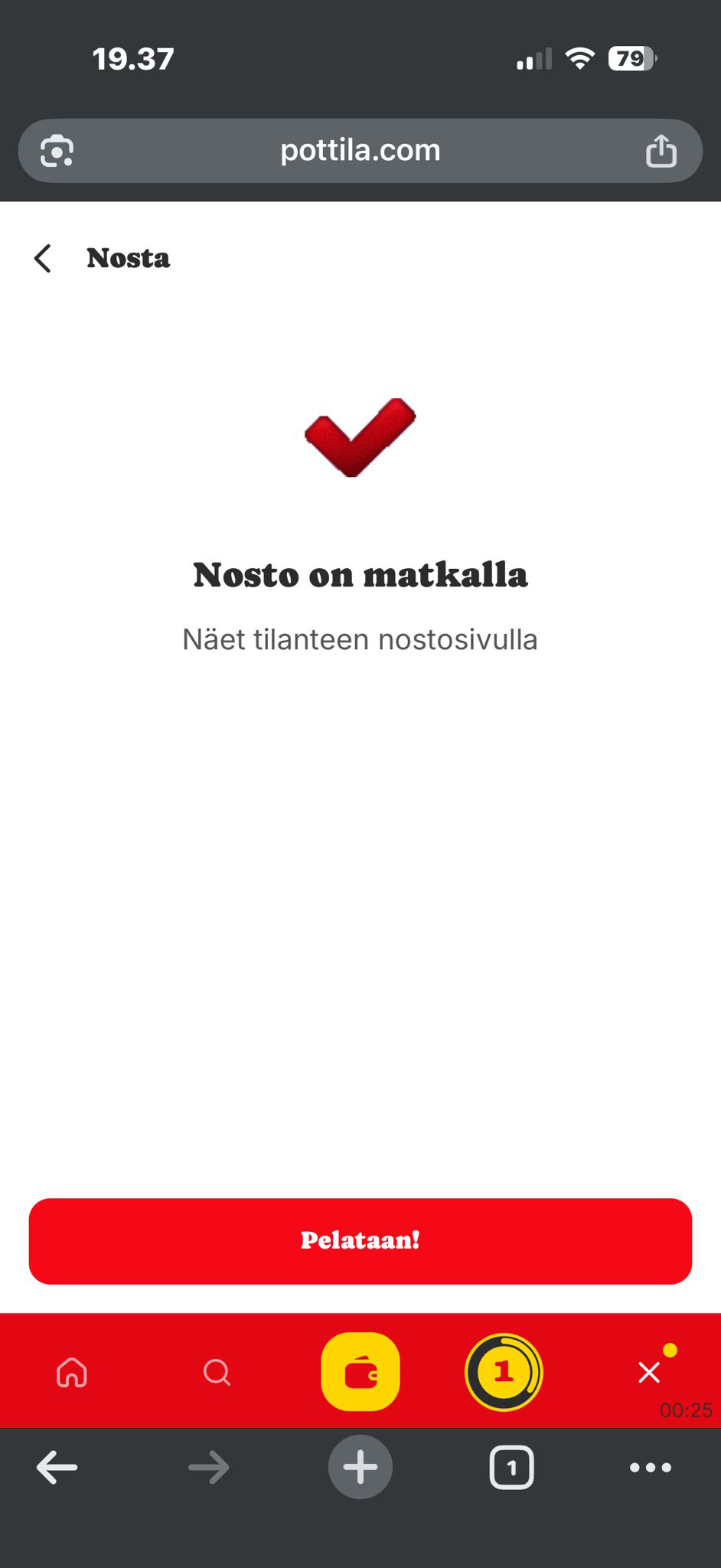 Maksupalvelu käsittelee kotiutusta virolaisella kasinolla