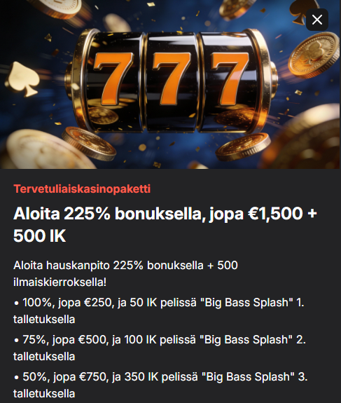 Wettson Casino bonus